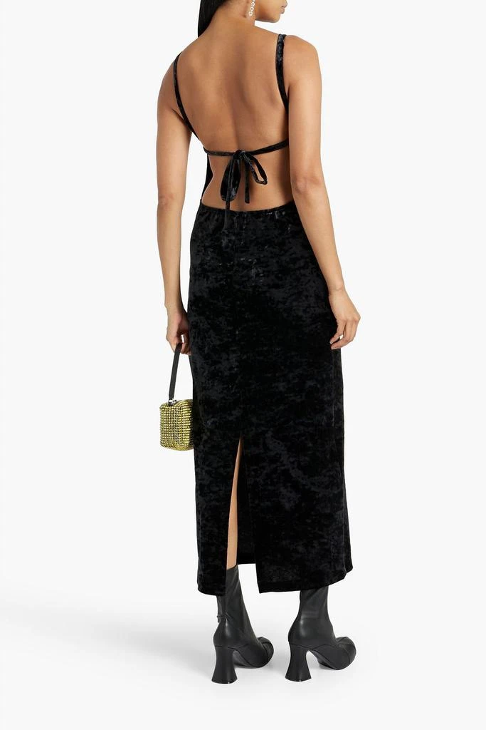 Anna Sui Crushed-velvet maxi dress 3