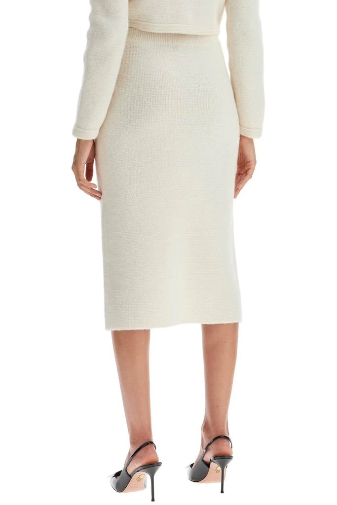 Alessandra Rich Ivory Alpaca Blend Skirt 3