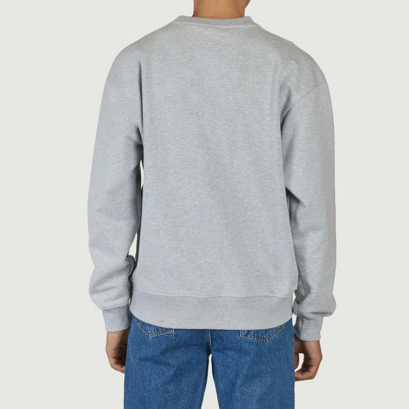 Walk in Paris Sweatshirt with logo, straight cut Gris WALK IN PARIS 3