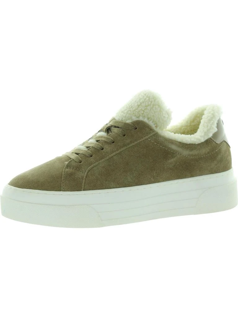 Steve Madden Studio Womens Suede Faux Fur Lined Casual and Fashion Sneakers 1