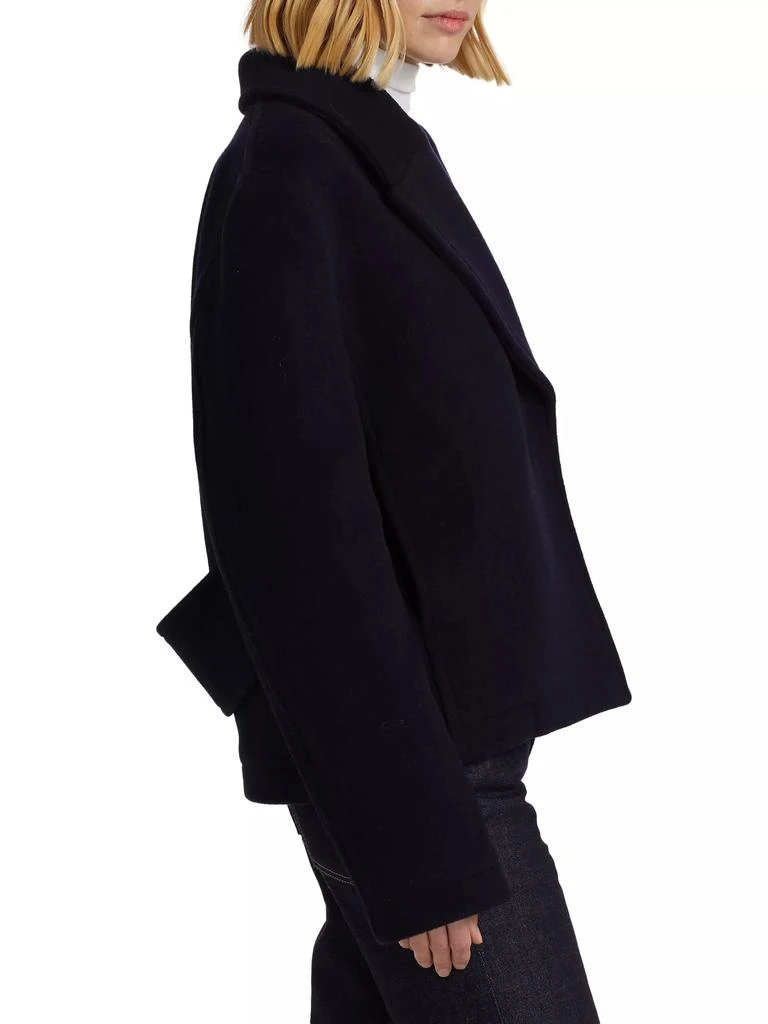 Totême Cropped Wool-Blend Peacoat 4