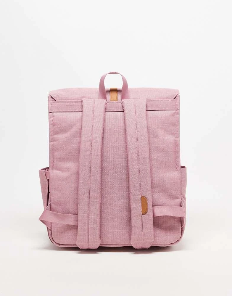 Herschel Supply Herschel Supply Co city backpack in pink with tan strap 3