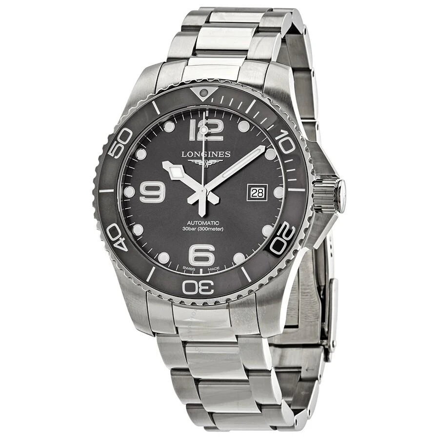 Longines Hydroconquest Automatic Grey Ceramic Bezel Men's 43 mm Watch L37824766 1