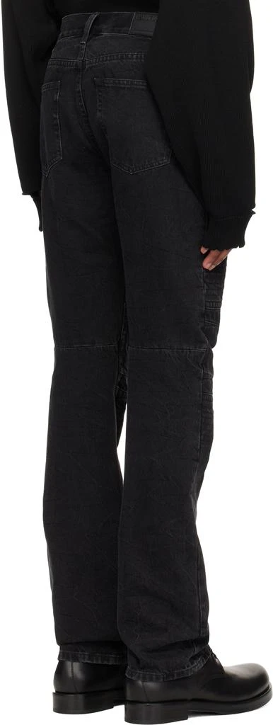 Helmut Lang Black Moto Worker Jeans 3