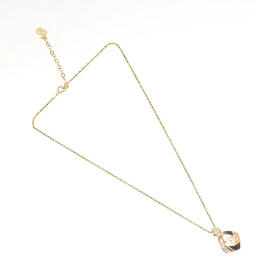 Dior Cd Pendant Necklace Metal And Crystals Metal Jewelry (Pre-Owned)