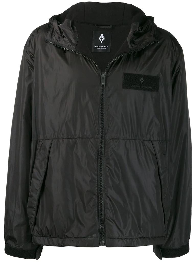 Marcelo Burlon patch wings windbreaker - men