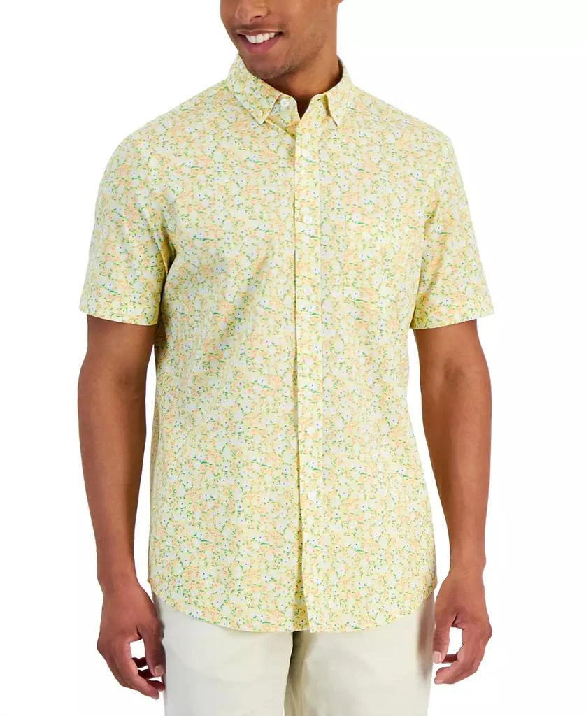 Club Room Men's Udon Floral Poplin Shirt, Created for Macy's 1