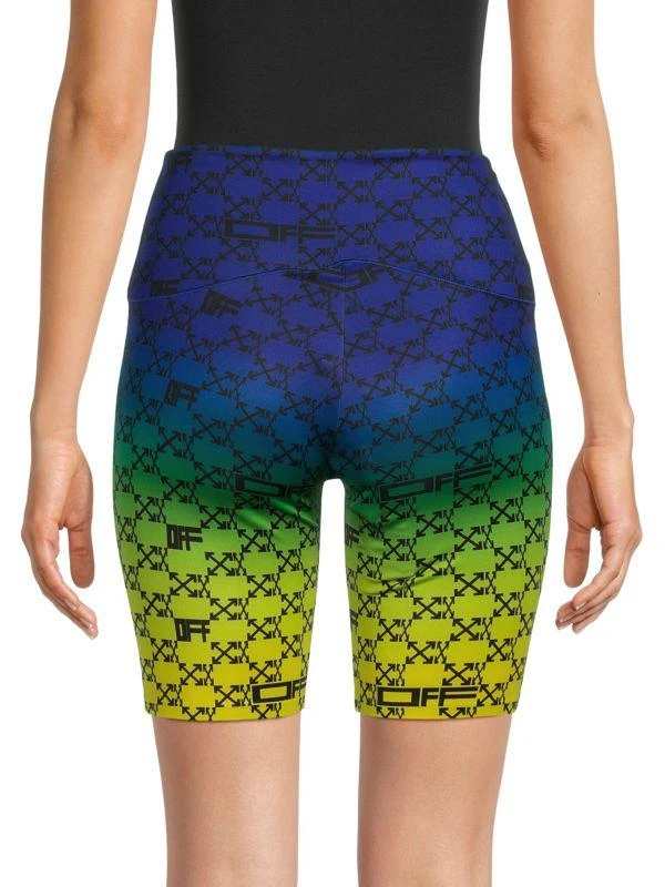 Off-White OmbrÃ© Biker Shorts 2