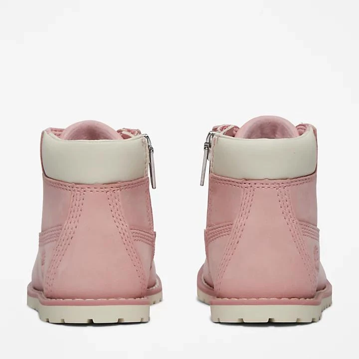 Timberland Toddler Pokey Pine 6-Inch Side-Zip Boots in Pink 5