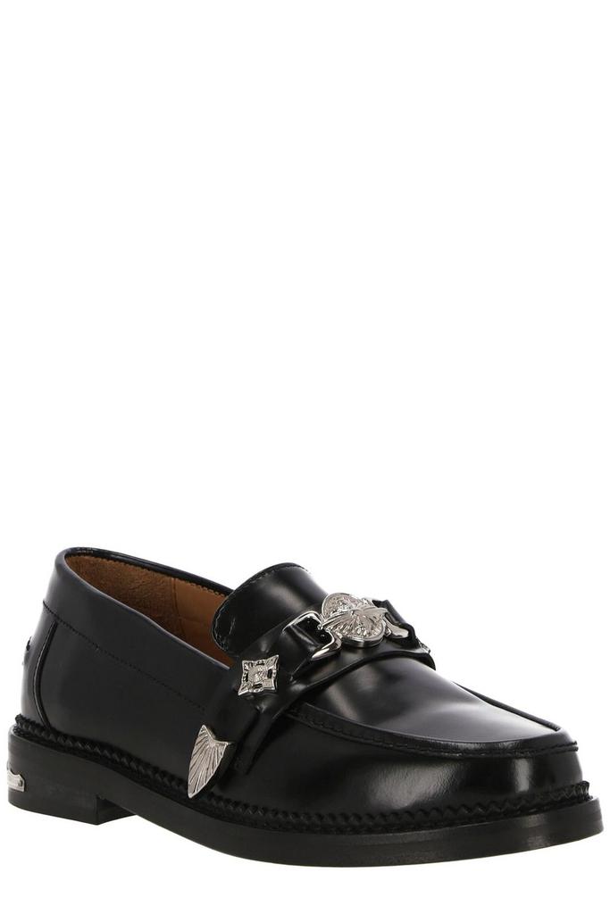 Toga Pulla Toga Pulla Stud Embellished Round Toe Loafers