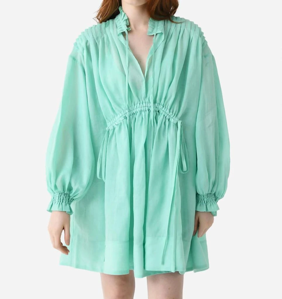 Lee Mathews Hana Mini Dress In Mint 1