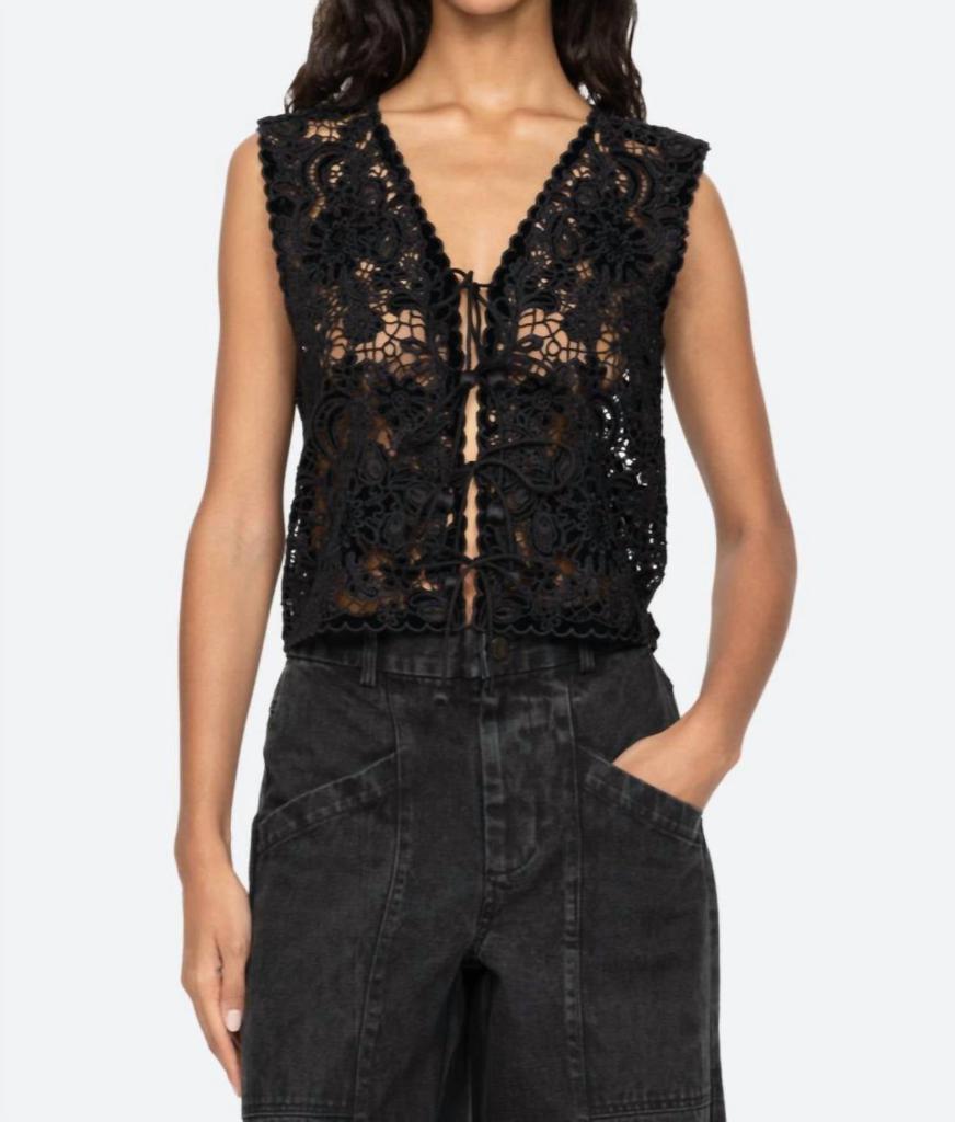 Sea Sea - Sabine Embroidered Vest