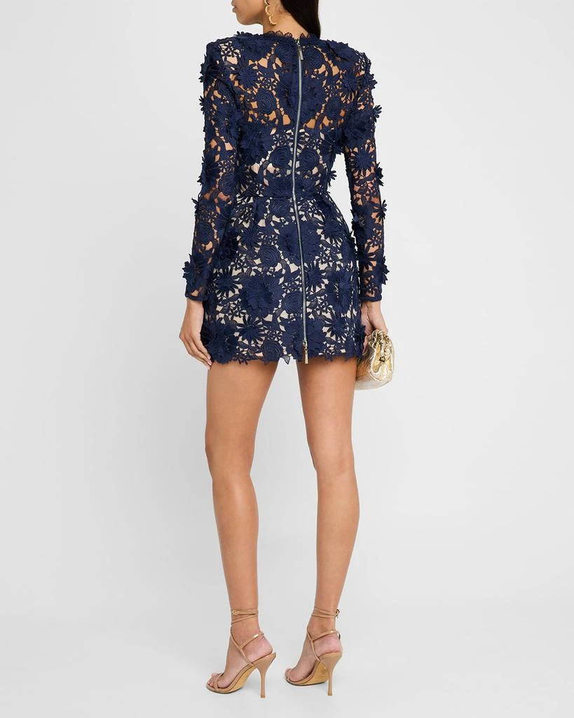 BRONX AND BANCO Maia Floral Lace Applique Mini Dress 4