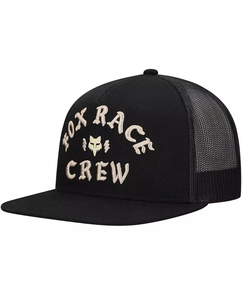 Fox Men's Black Fox Racing Race Crew Trucker Snapback Hat
