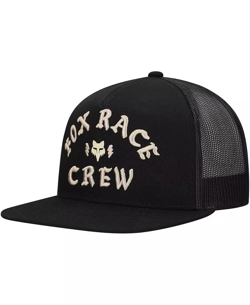 Fox Men's Black Fox Racing Race Crew Trucker Snapback Hat 1