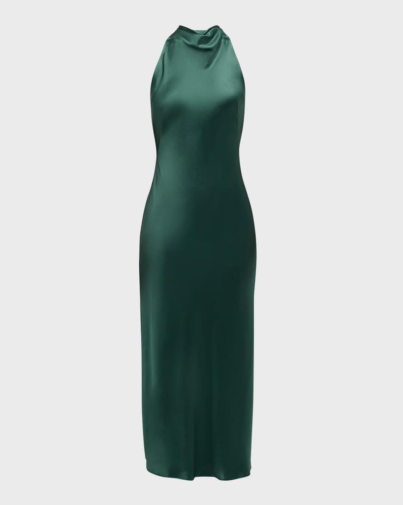 Acler Cadell Cowl-Neck Midi Dress