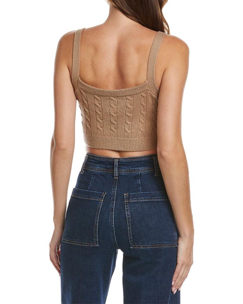 JoosTricot JoosTricot Cable Cropped Wool Tank