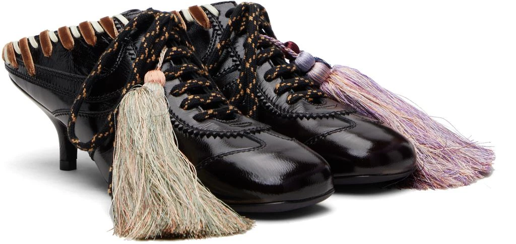 Dries Van Noten Brown Heeled Sneaker Mules 4
