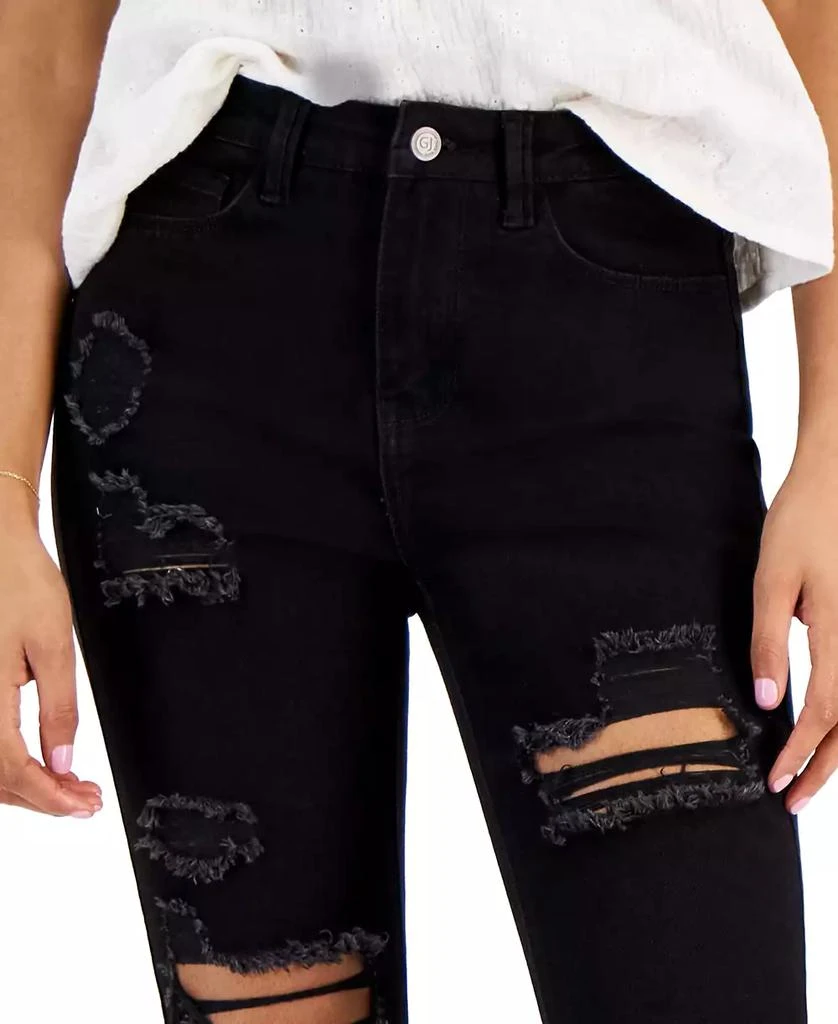 Gogo Jeans Juniors' High Rise Destructed Skinny Dream Jeans 4