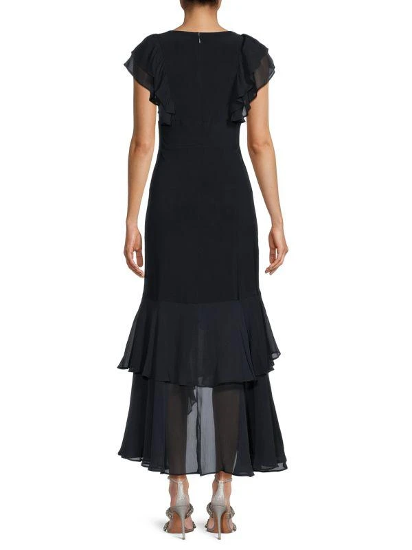 Tommy Hilfiger Ruffle Flutter Sleeve Maxi Dress 2