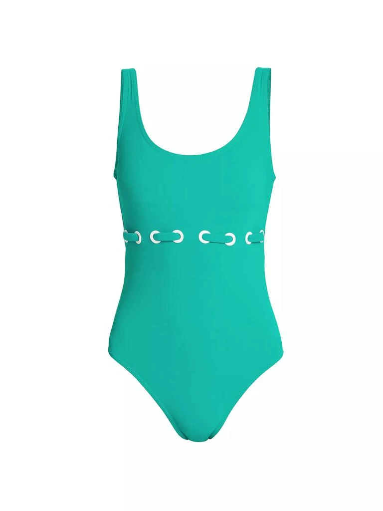 Karla Colletto Swim Lulu Scoopneck Silent Underwire One-Piece Swimsuit 1
