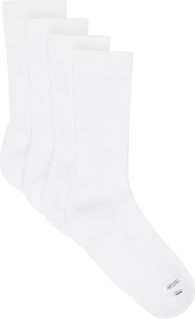 VisVim Two-Pack White Achilles Hi Socks
