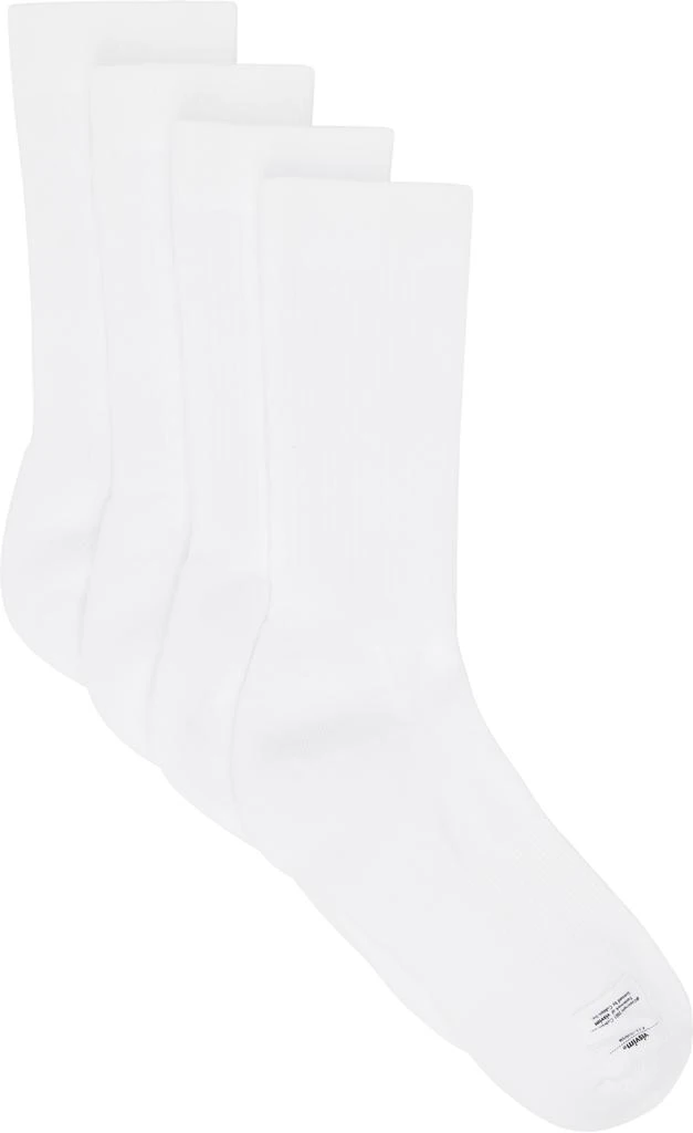 VisVim Two-Pack White Achilles Hi Socks 1