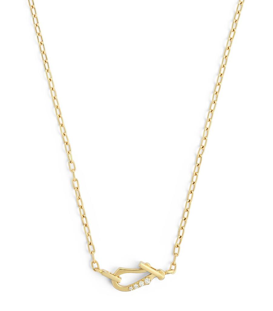 Jade Trau Yellow Gold and Diamond Lola Necklace