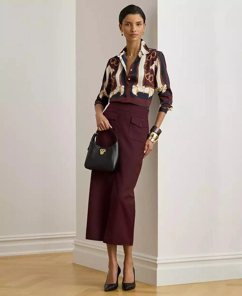 Ralph Lauren Women
s Kristy Equestrian Print Button Front Shirt 3