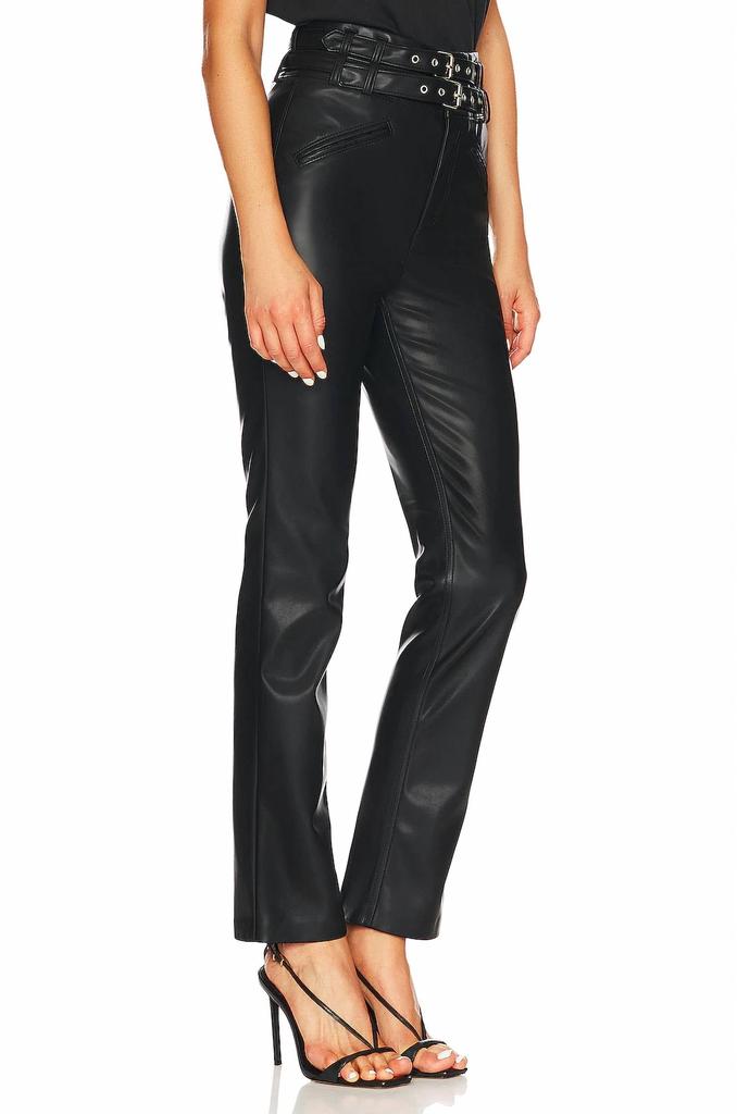 Blank NYC Fauz Leather Straight Leg Pants In New Habit 001