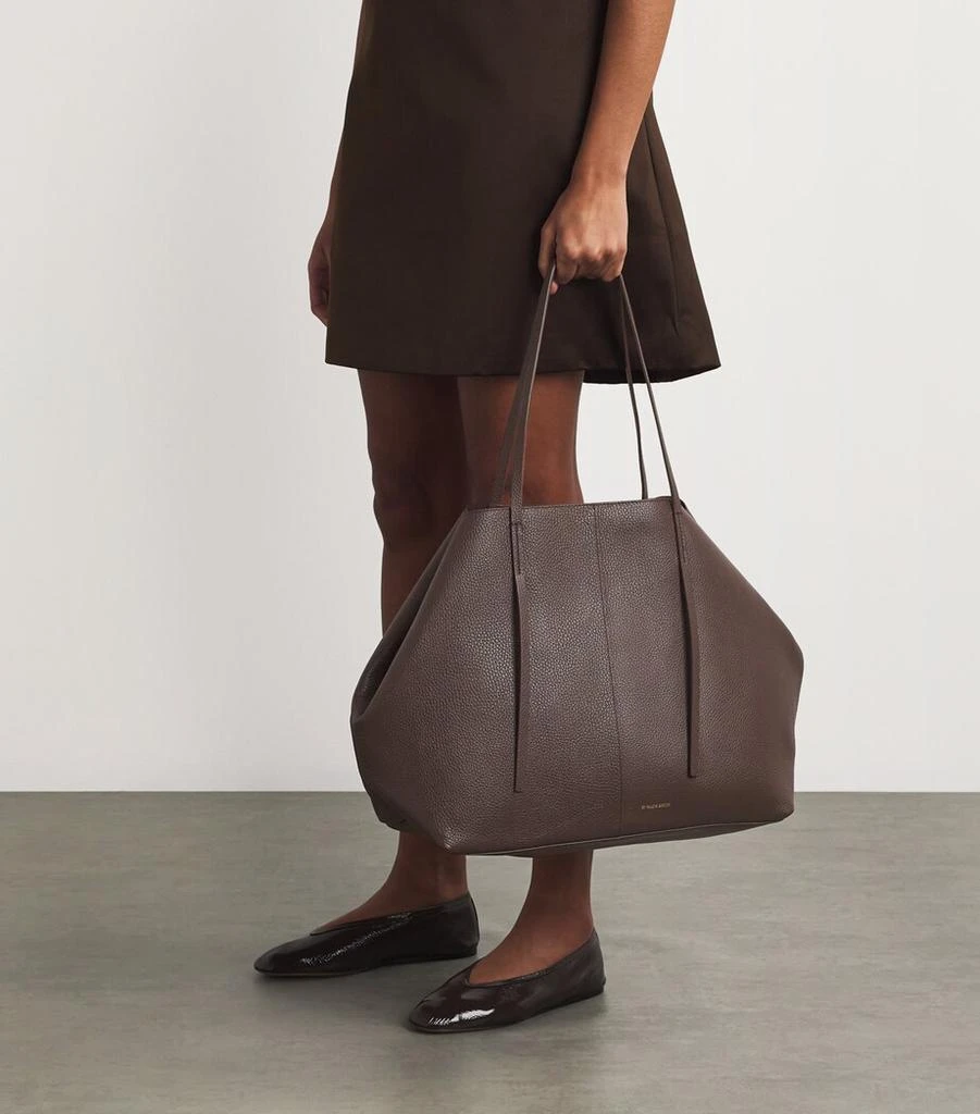 BY MALENE BIRGER Leather Abilla Tote Bag 5