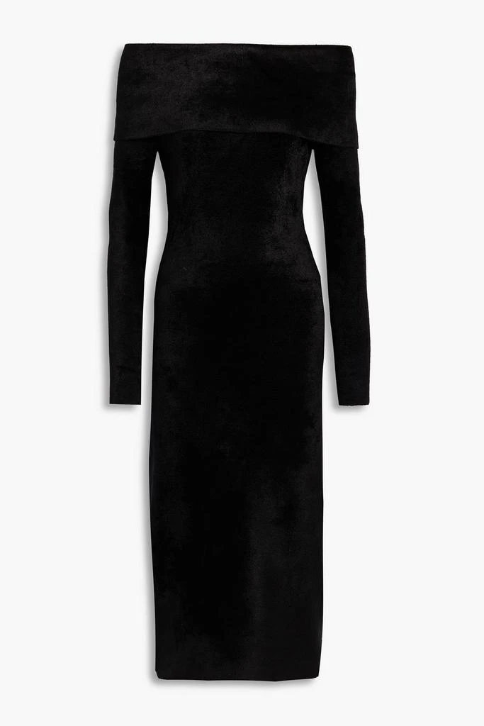 Altuzarra Off-the-shoulder stretch-velvet midi dress 1