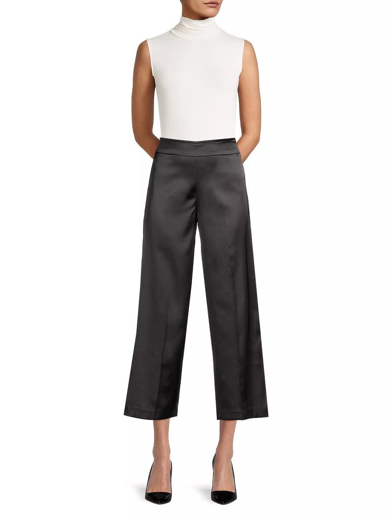 Avenue Montaigne Alex Satin Wide-Leg Pants