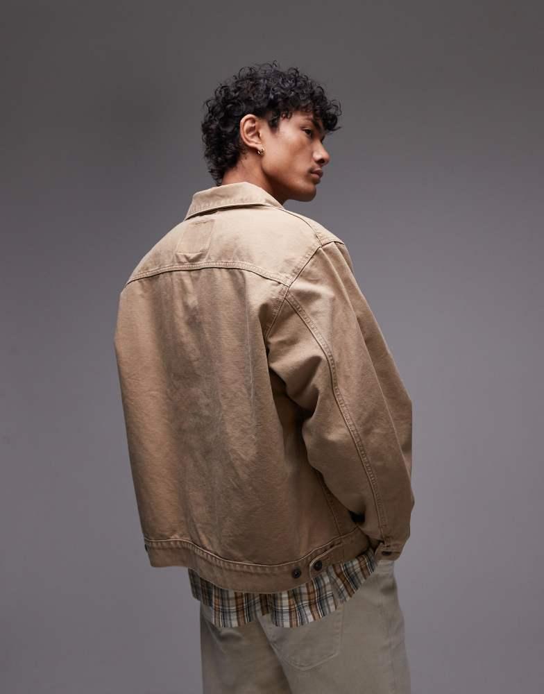 Levi's Levi's Workwear Capsule Sunrise trucker jacket in beige