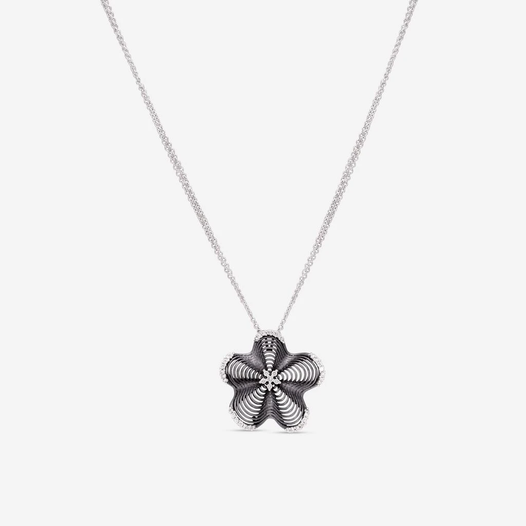 Giloro Giloro 18K White Gold Diamond Pendant Necklace P3024-108 1