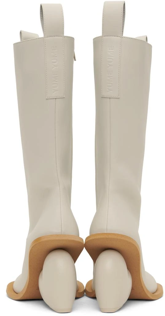 YUME YUME SSENSE Exclusive Off-White Love Boots 2