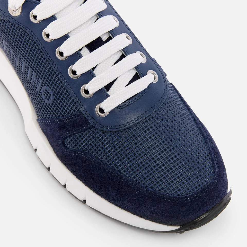 Valentino VALENTINO MEN'S ARES LEATHER AND SUEDE RUNNING STYLE TRAINERS 3