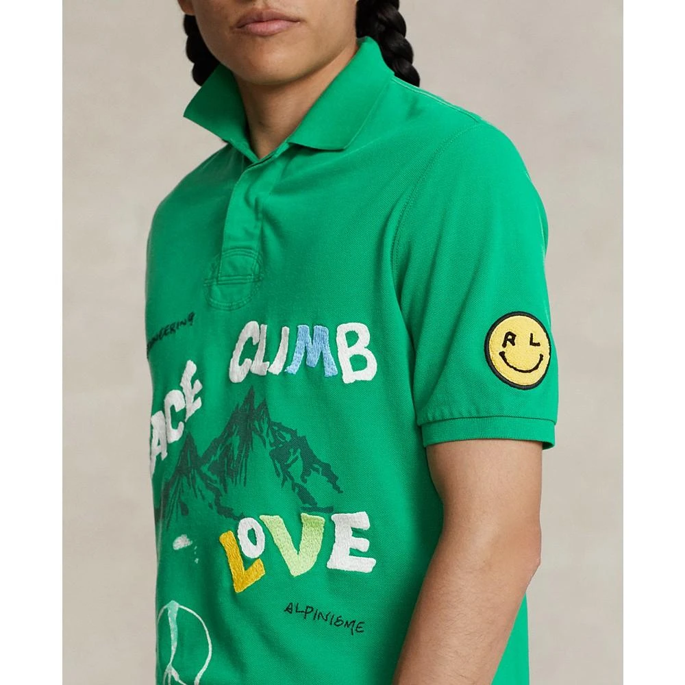 Ralph Lauren Men's Classic-Fit Peace Climb Love Polo Shirt 3