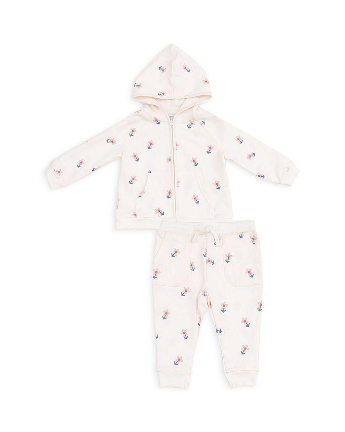 Angel Dear Girls' Danish Daisy French Terry Hoodie & Jogger Pants - Baby