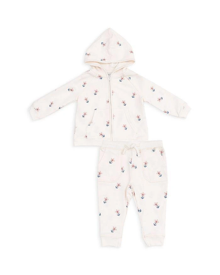 Angel Dear Girls' Danish Daisy French Terry Hoodie & Jogger Pants - Baby 1