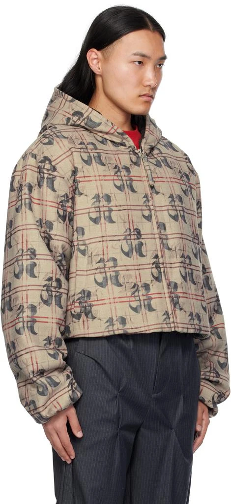 KUSIKOHC Beige Pattern Anorak Windbreaker Jacket 2