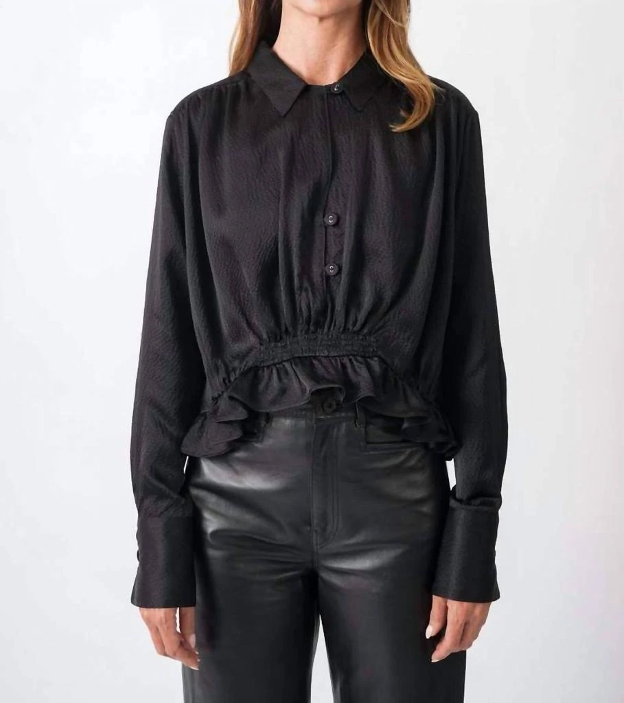 Rachel Comey Sita Top In Black 1