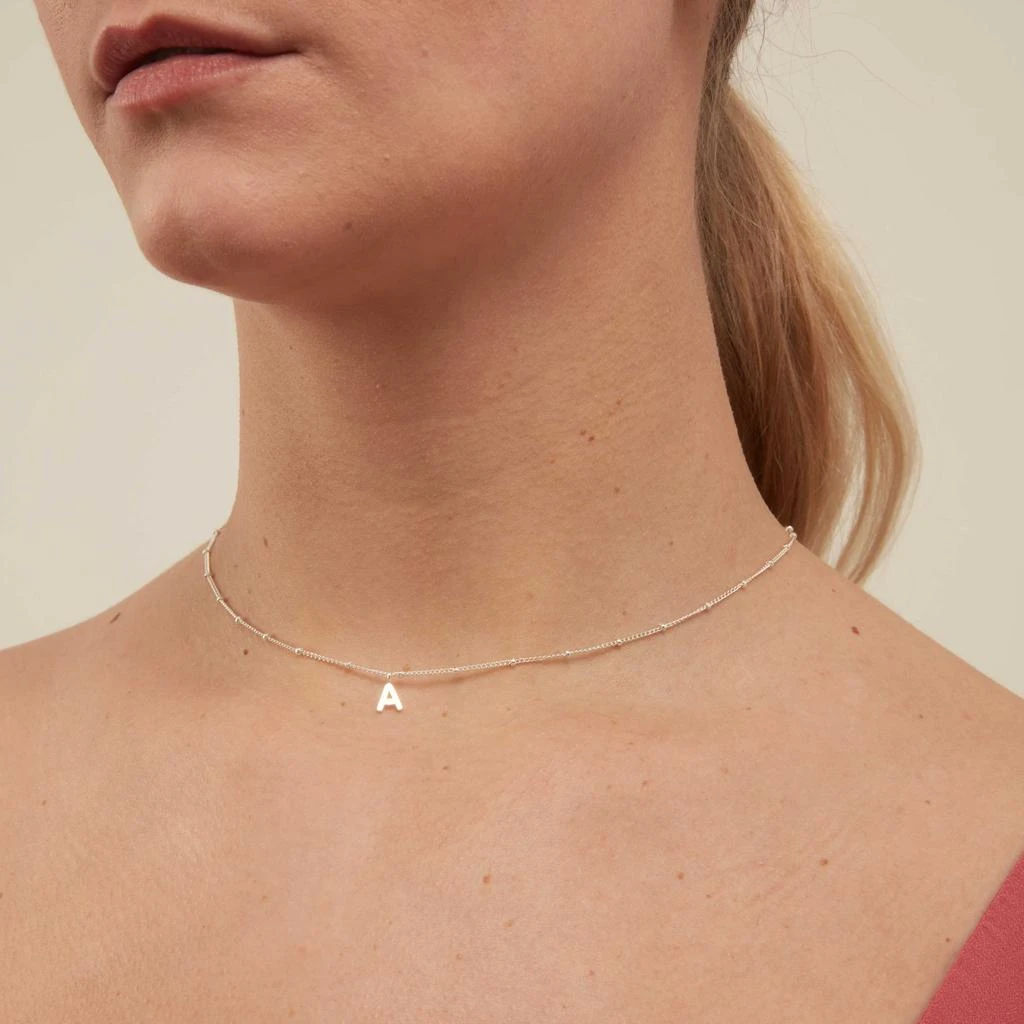 Orelia London Satellite Chain Initial Necklace 4