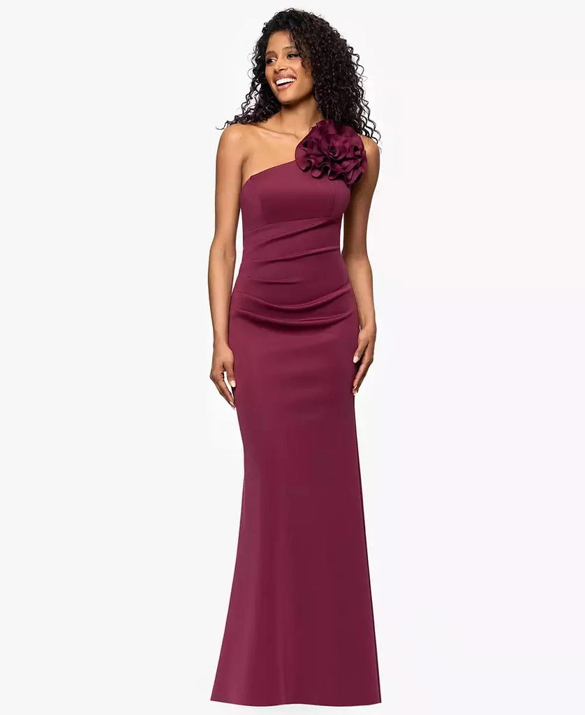 Women's Scuba One-Shoulder Flower Long Sheath Dress  On Sale Now with Up  to 65% Off | Discover Exclusive Deals & Savings at BeyondStyle  Authentic  Betsy & Adam dress|women's fashion|dresses with