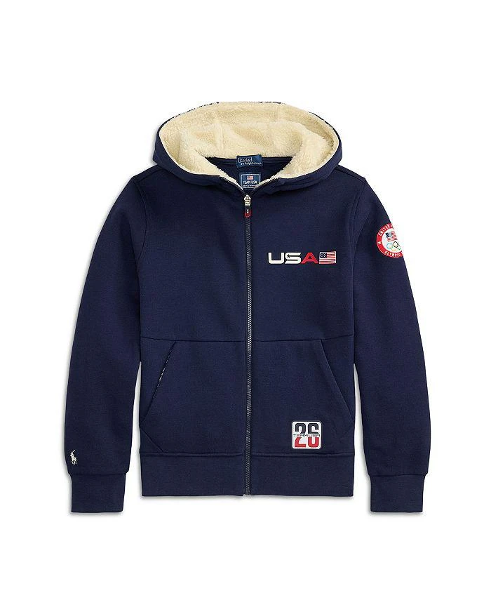 Ralph Lauren Boys
 Team USA Fleece Full Zip Hoodie - Little Kid, Big Kid