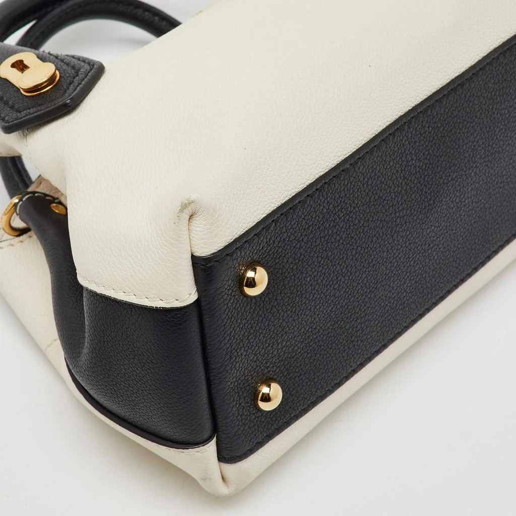 Burberry Burberry OffWhite/Black Leather Milton Satchel 13