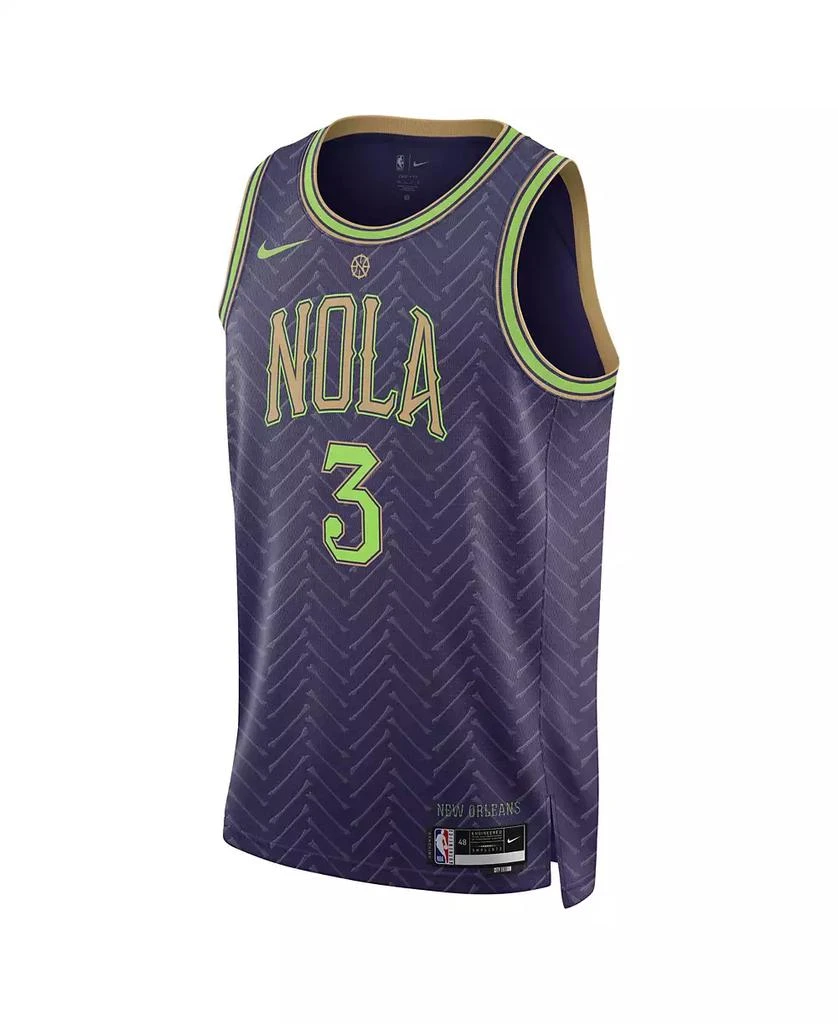 NIKE Men's and Women's Purple Herbert Jones New Orleans Pelicans 2024/25 City Edition Finished Swingman Jersey 1