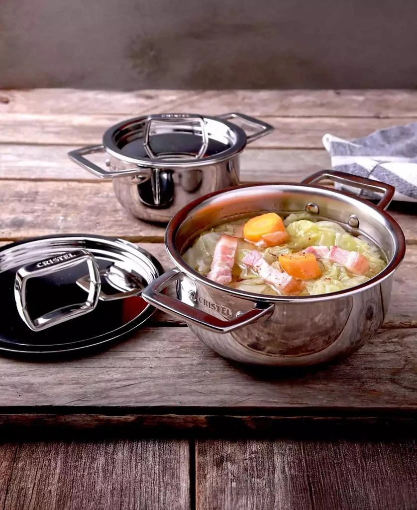 Cristel Castel Pro Mini 0.5-Quart Stainless Steel Stewpan With Lid 5