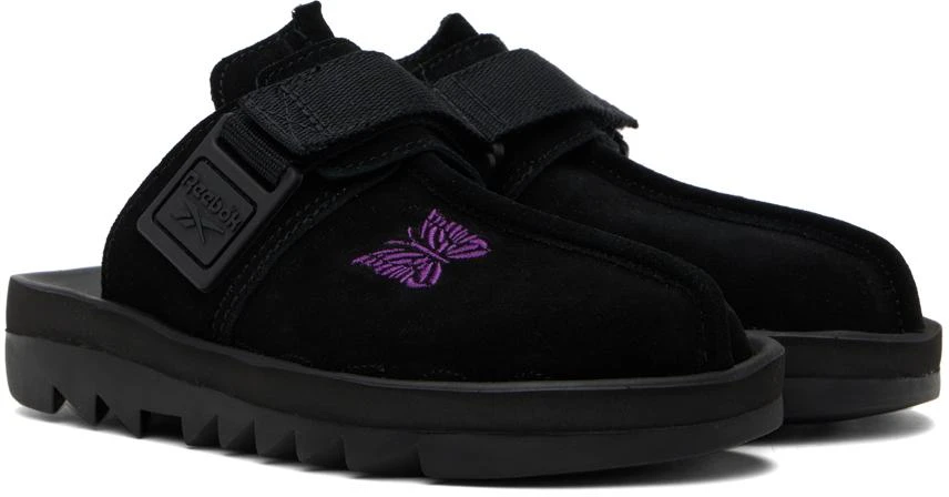 Reebok Classics Black Needles Edition Beatnik Slippers 4