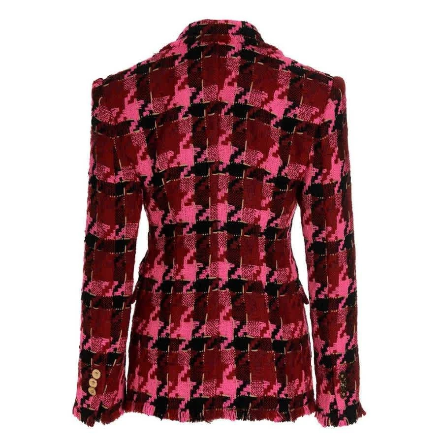 Versace Medusa Tweed Check Blazer 2